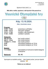 Vesnické Olympijské hry - nový termín